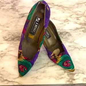Jay Renee’ size 8N (narrow) multi colored pumps.
